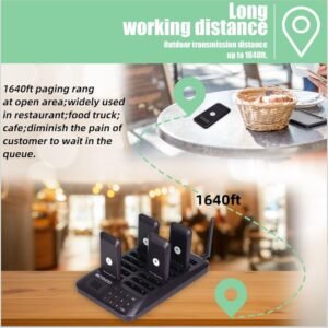 Retekess TD157 Wireless Guest Paging System with 16 Buzzers