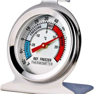 LinkDm Stainless Steel Refrigerator & Freezer Thermometers – 4 Pack